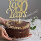 Cheers To 80 Years Cake Topper