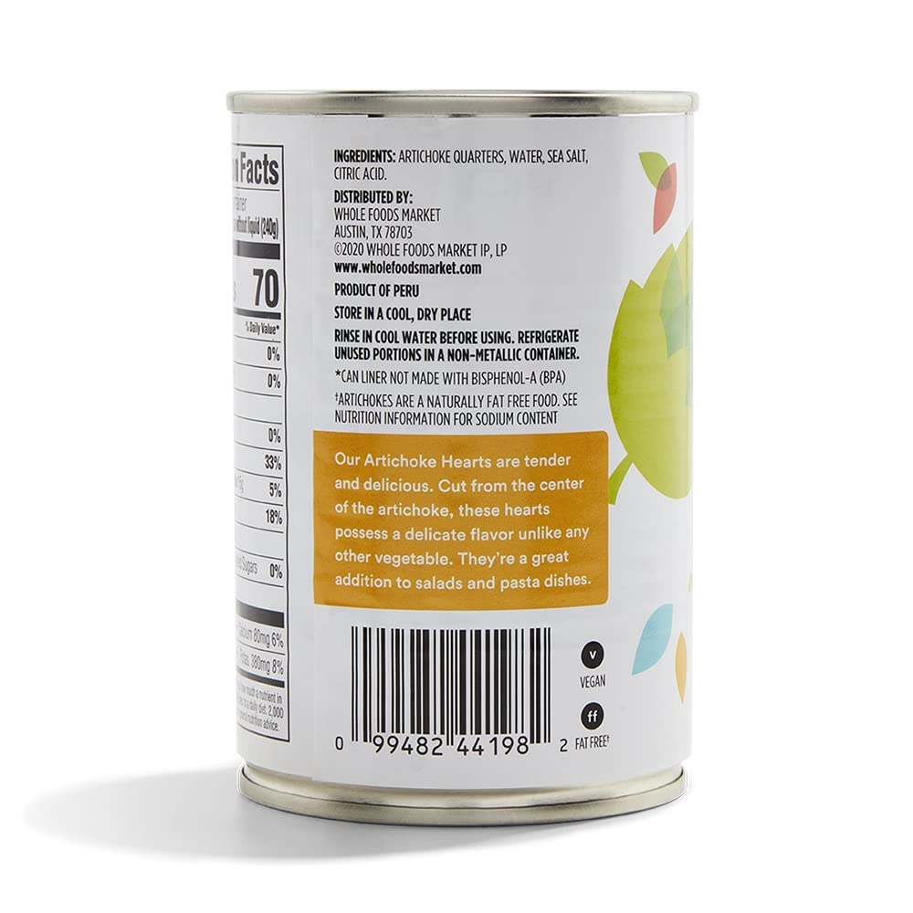 365 by Whole Foods Market, Artichoke Quarters, 14.1 Ounce