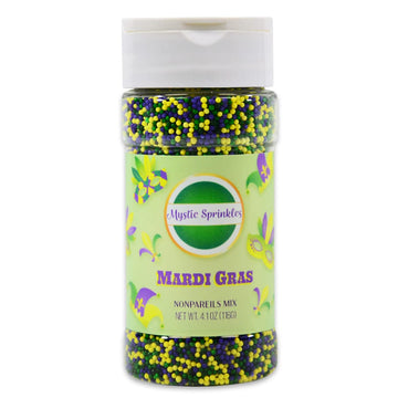 Mystic Sprinkles Mardi Gras Sprinkle Mixes (Mardi Gras Nonpareil Mix)
