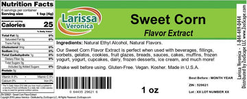 Larissa Veronica Sweet Corn Flavor Extract - 1 oz - 1 Ounce (Pack of 1)