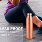 Norman Jr, Plain Copper Water Bottle 1 Ltr Extra Large - An Ayurvedic Pure Premium Copper Vessel- Drink More Water, Lower Your S