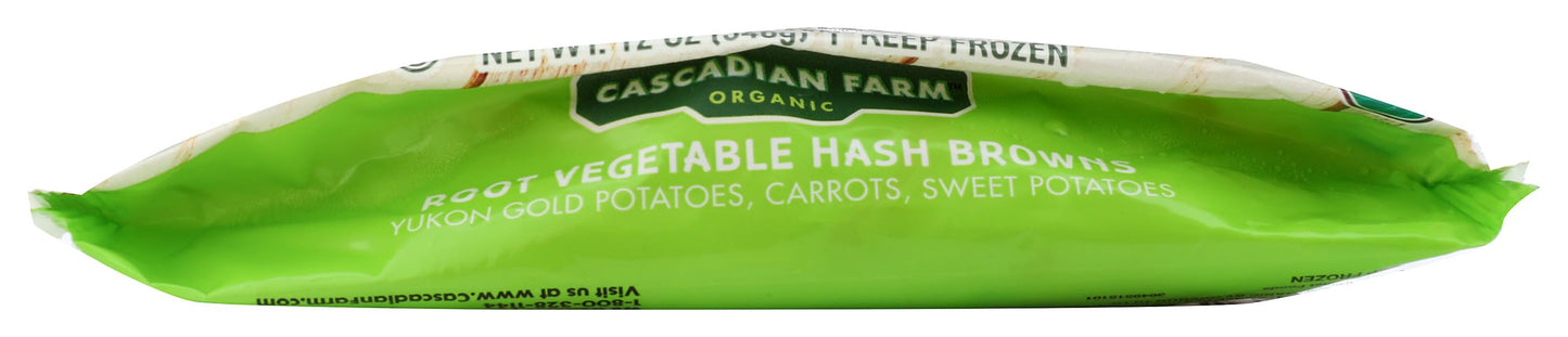 Cascadian Farm Organic Root Vegetable Hash Browns, Non-GMO, Frozen Vegetables, 12 oz.