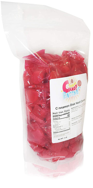 Sarah'S Candy Factory Cinnamon Disc Hard Candy In Resealable Bag, 3 Lbs