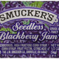 Smucker's Seedless Blackberry Jam, Portion Control, 0.5 Ounces