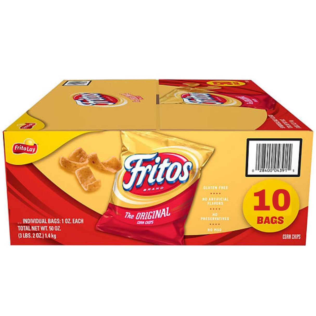 Fritos Corn Chips The Original, 1 Oz., 10 Pk. - Fritos Chili Cheese Corn Chips - Fritos Corn Chips - Chili Fritos