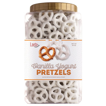 Yogurt Covered Pretzels, Salted Pretzels In Sweet Vanilla Yogurt, 40 Ounces