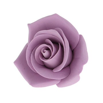 Global Sugar Art Peace Rose Sugar Cake Flower Lavender, 5 Count With Leaves By Chef Alan Tetreault