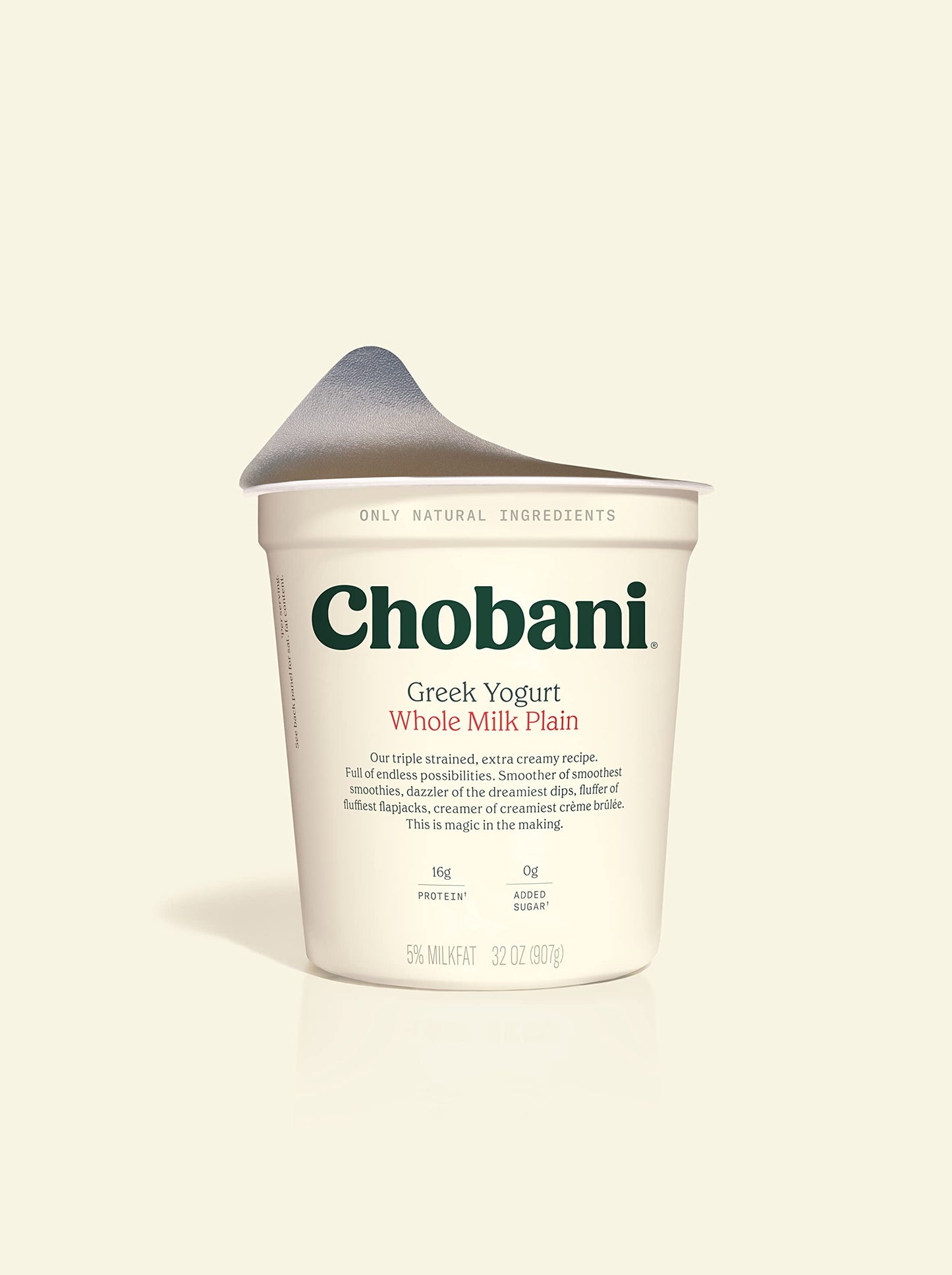 Chobani Whole Milk Plain Greek Yogurt 32oz