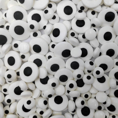 2 Bottles Candy Eyes Eyeballs - Cake Cupcake Toppers - Edible Baking Decorations for Cupcakes, Cakes, Cookies - Halloween, Chris