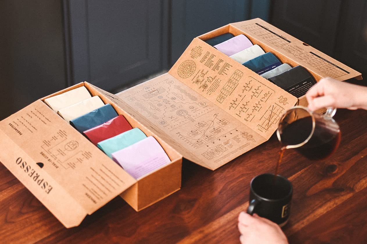 Fresh Single-Origin Coffee Sampler By Onyx Coffee Lab - 4 Light Roast Whole Bean Varieties (4 Oz Each)