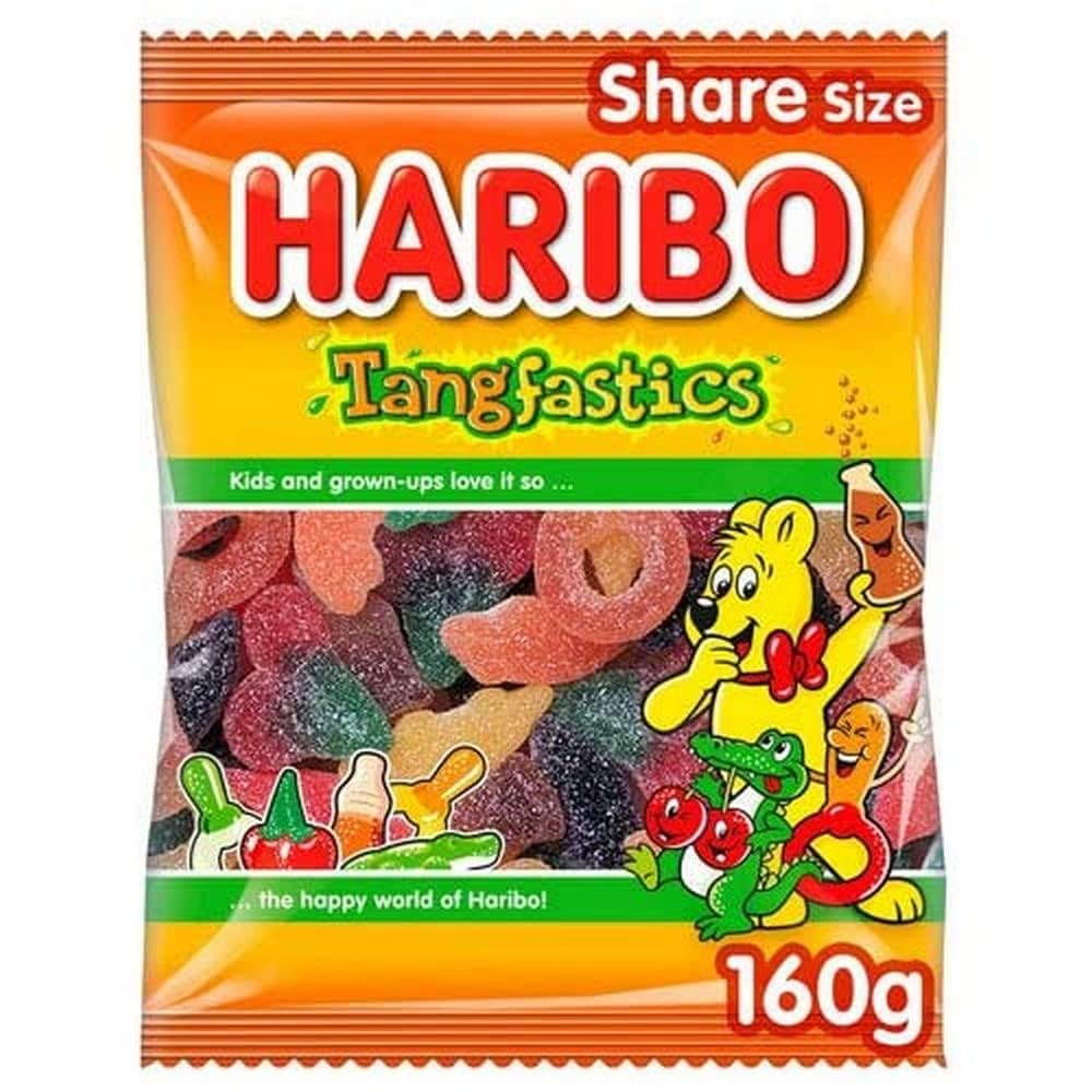 Haribo Tangfastics Share Size | 160G (5.64 Ounce) | Pack Of 12