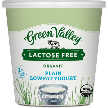 Green Valley Lactose Free Organic Lowfat Plain Yogurt, 24 Ounce