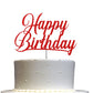 Happy Birthday Glitter Cake Topper, Birthday Party Decorations Ideas, Premium Quality Decoration, Sturdy Doubled Sided Glitter,