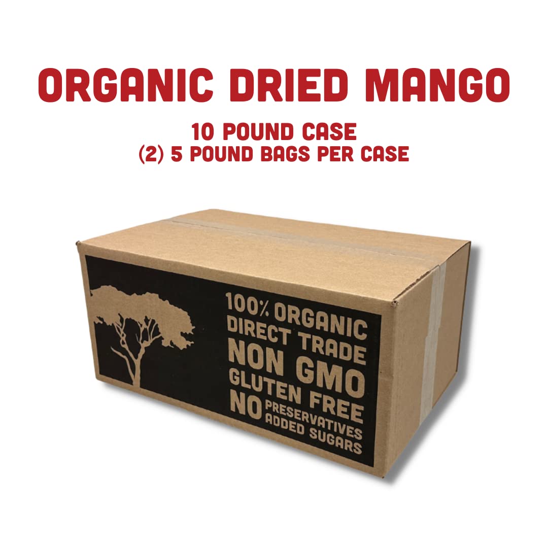 Mavuno Harvest Mango Dried Fruit Snacks | Unsweetened Organic Dried Mango Slices | Gluten Free Healthy Snacks for Kids and Adult