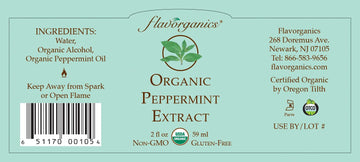 Flavorganics Organic Peppermint Extract, 2 Ounce (2 Pack)