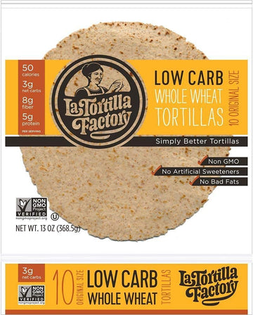 La Tortilla Factory Smart And Delicious Whole Wheat Original Tortilla, 13 Ounce - 10 Per Case.