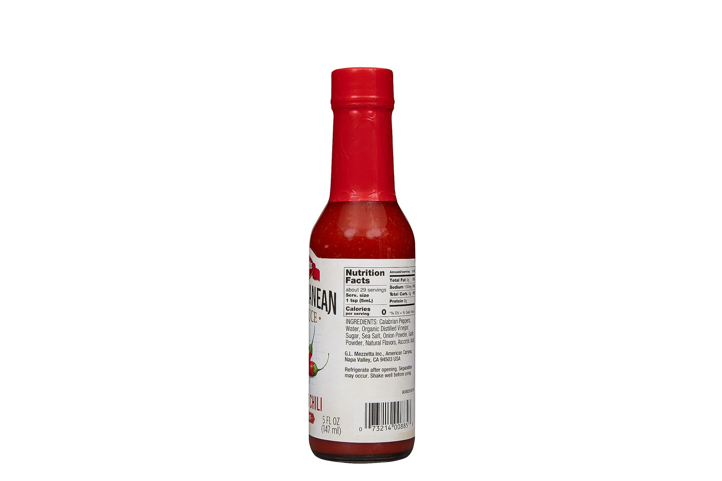 Mezzetta Mediterranean Calabrian Chili Hot Sauce, Hot Heat | Non-Gmo, Gluten Free, Vegan | 5 Fluid Ounce Jar (Pack Of 6)