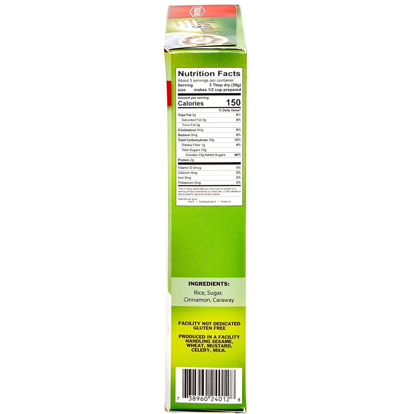 Tazah Meghli 7Oz Lebanese Spiced Rice Pudding - Gluten-Free, Vegan-Friendly, 200G Powder Mix - Authentic Taste, Quick & Easy Pre