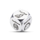 STVK Movie Night Supplies - 11th Anniversary Dinner Dice for Couples - Silver