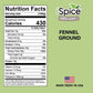 Ispice - Ground Fennel Seed Powder 6Oz (170G) (Ground)