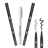 Edible Markers 3Pcs Black & White Food Coloring Pens Food Markers with Fine & Thick Tip Double Sided Edible Pens for Cookie Deco