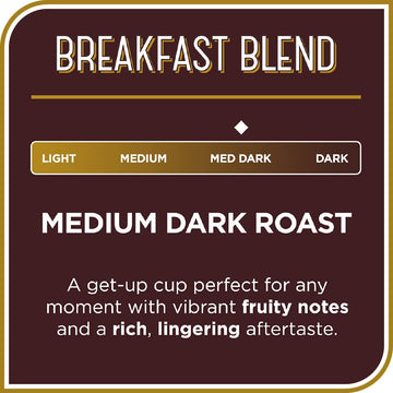 Don Francisco'S Breakfast Blend Dark Roast Coffee Pods - 12 Count - Recyclable Single-Serve Coffee Pods, Compatible With Your K-