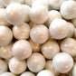 Bayside Candy 1 Large Gumballs - Colored Gumball Collection - Gumball Machine - Shimmer and Solid Colors (Shimmer White/Pearl Wh