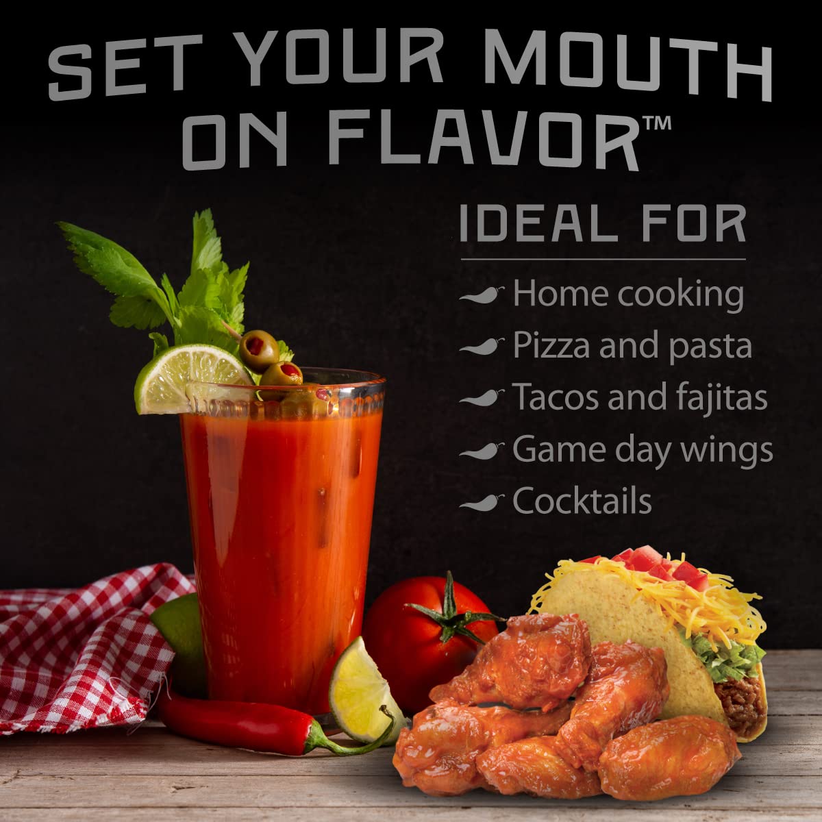 Melindas Gourmet Hot Sauce Gift Set - 6 Flavors, 5 oz Each, Pack of 6