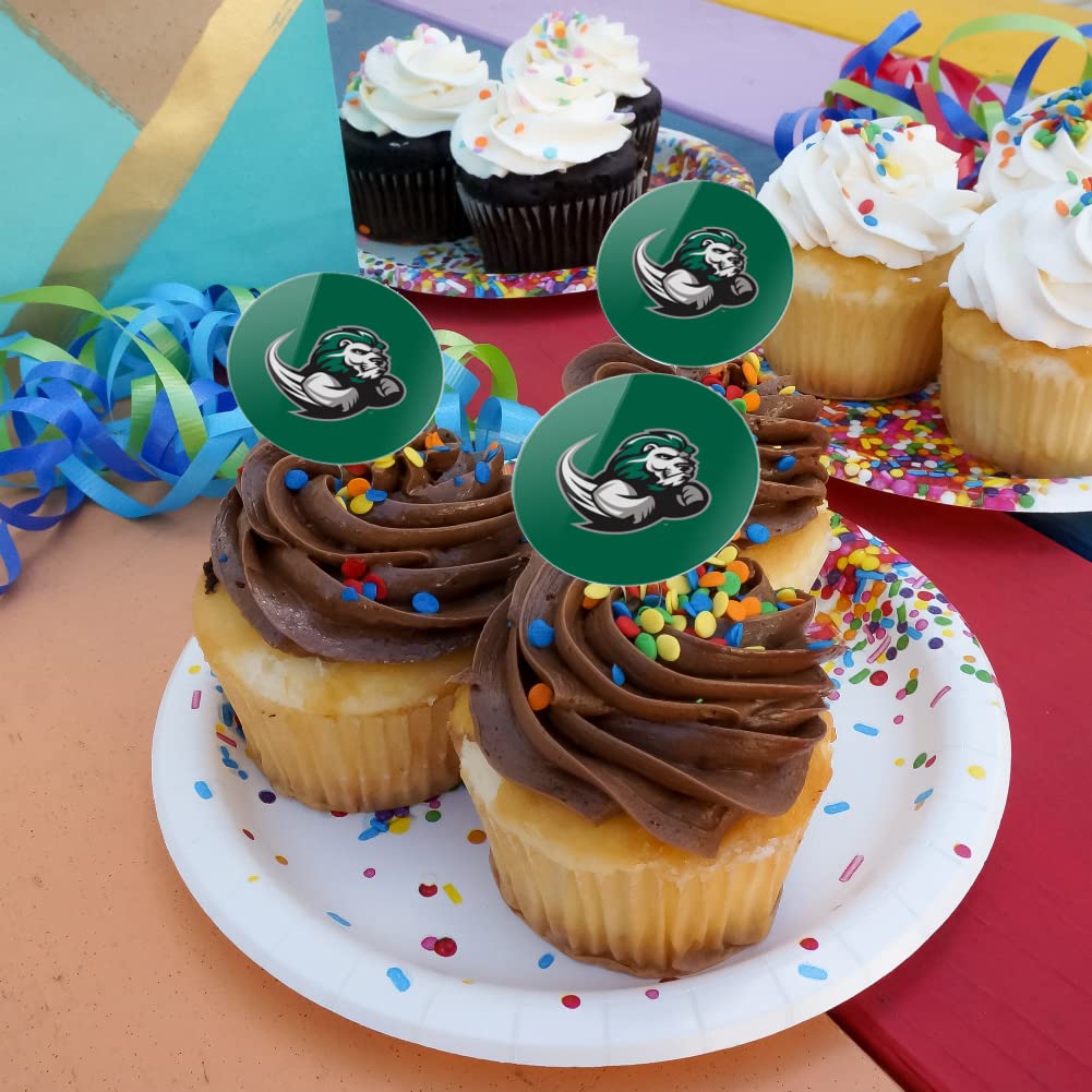 Slippery Rock Primary Logo Cupcake Picks Toppers Decoration Set Of 6