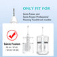 Replacement Brush Heads For ???????????????? ??????????-???????????? Flossing Toothbrush With Cover, Compact, 3 Count Black, Har
