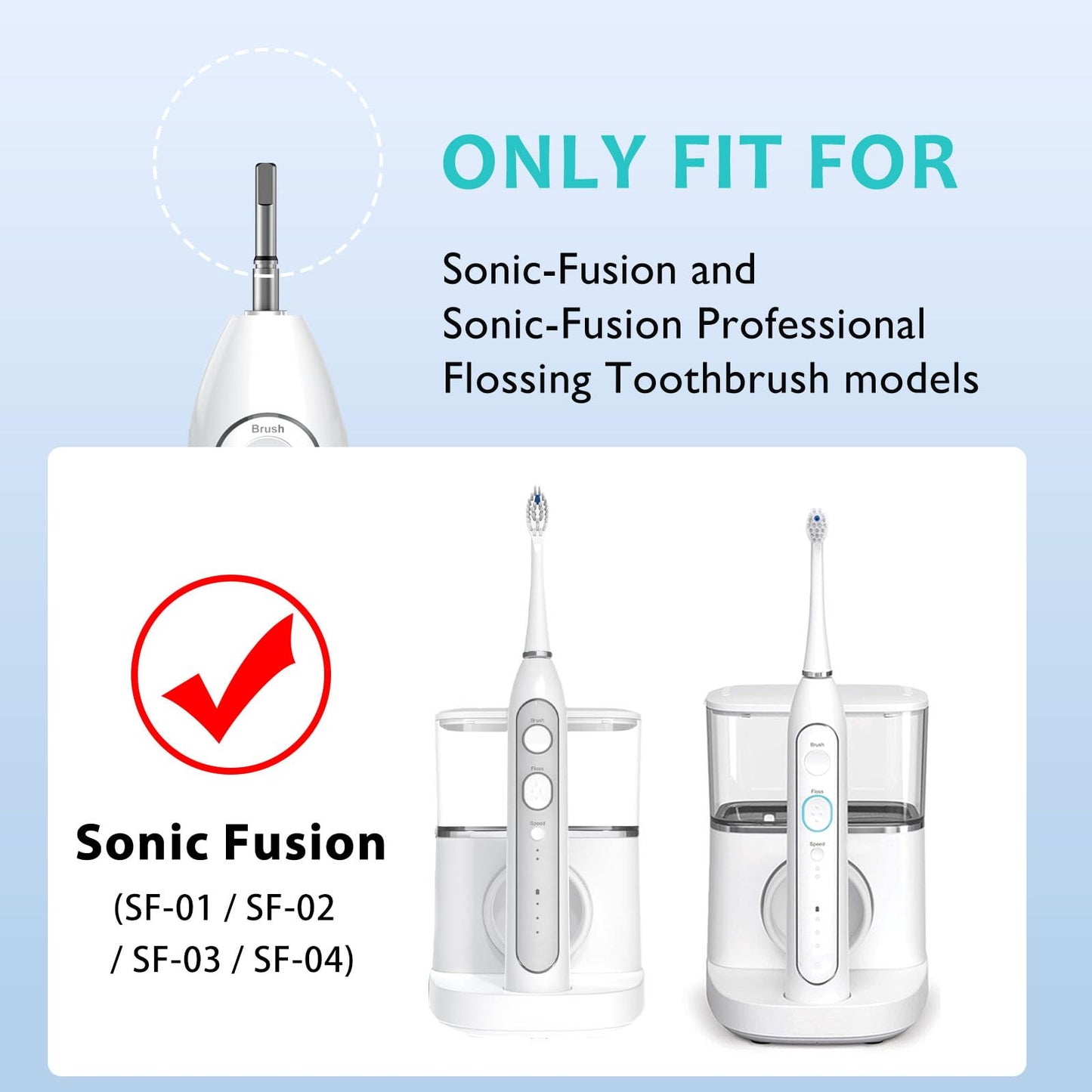 Replacement Brush Heads For ???????????????? ??????????-???????????? Flossing Toothbrush With Cover, Compact, 3 Count Black, Har