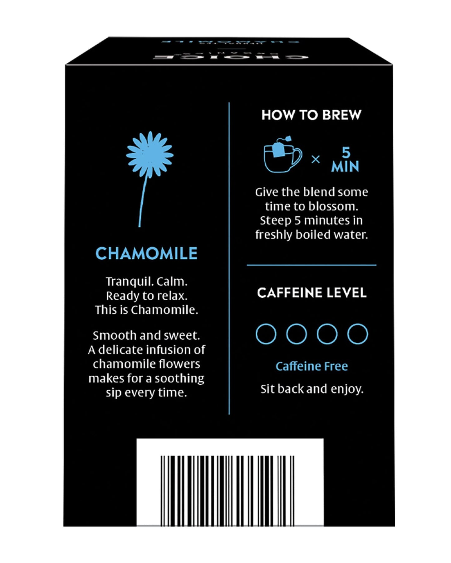 Choice Organics Organic Chamomile Tea - 96 Herbal Tea Bags, Caffeine Free, Compostable - 16 Count (Pack of 6)