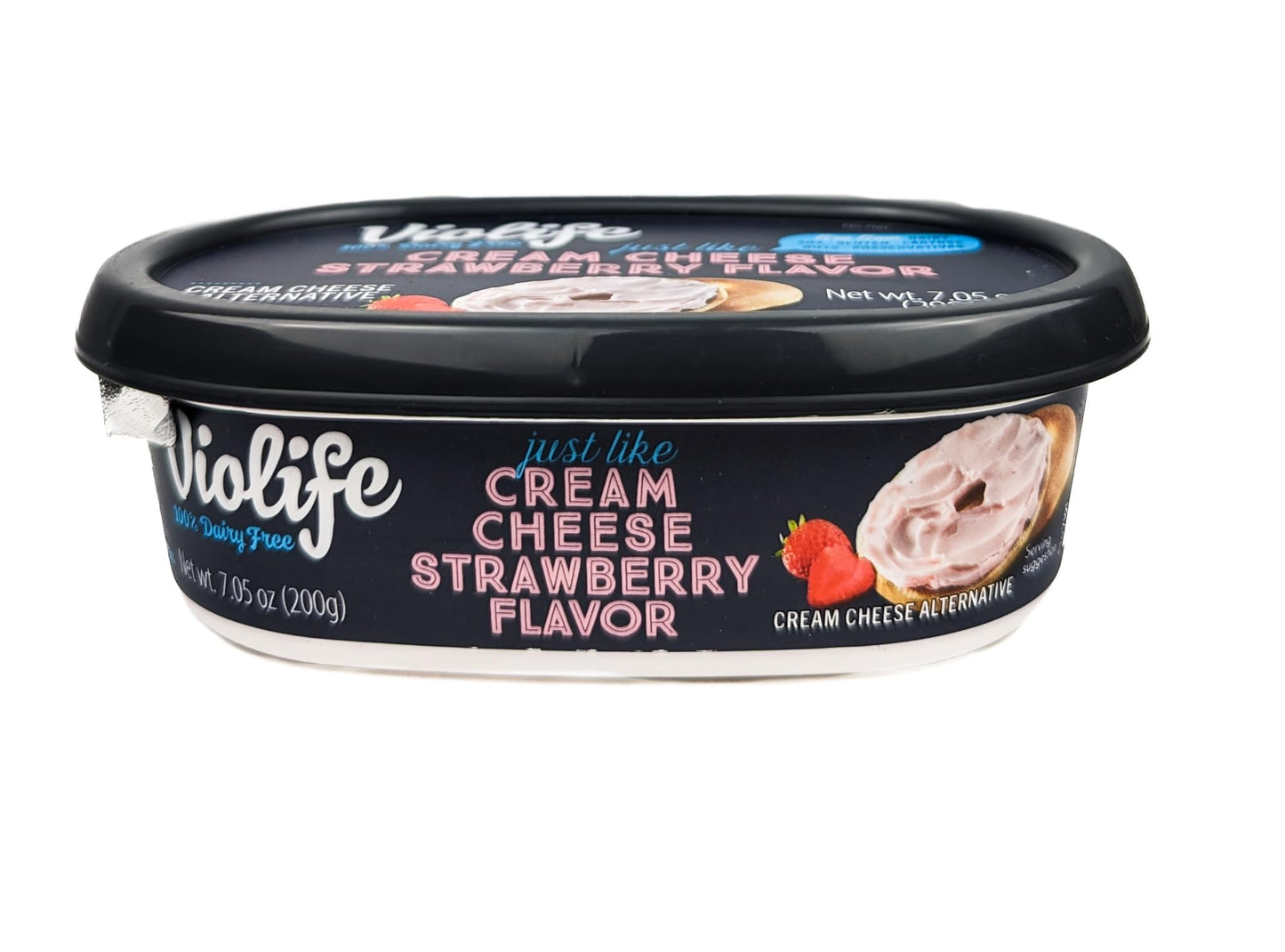 100% Dairy Free Violife Just Like Cream Cheese Strawberry Flavor 7.05oz