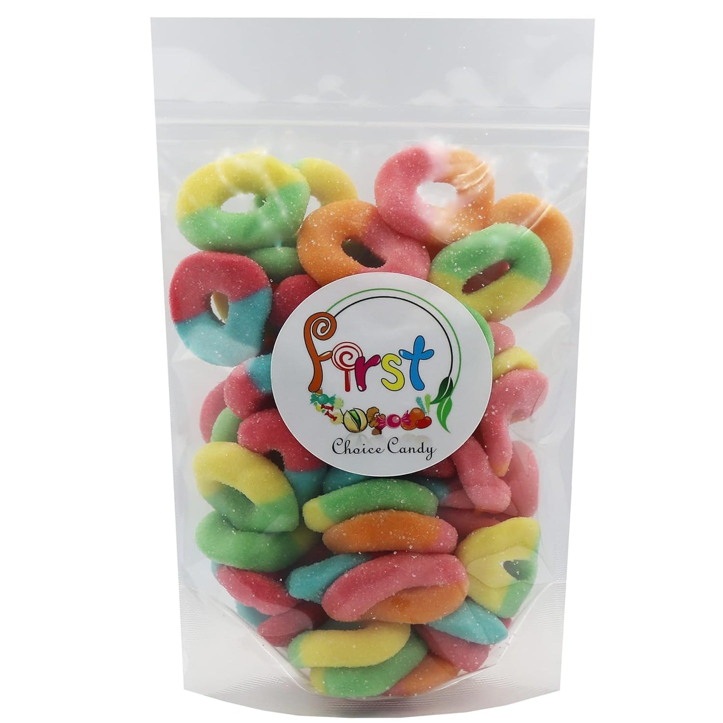 Firstchoicecandy Gummy Rings (Neon, 5 Pound (Pack Of 1))
