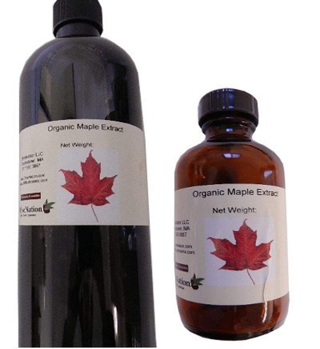OLIVENATION Organic Maple Syrup Extract - PG Free, Non-GMO, Gluten Free, Kosher, Vegan - 4 oz