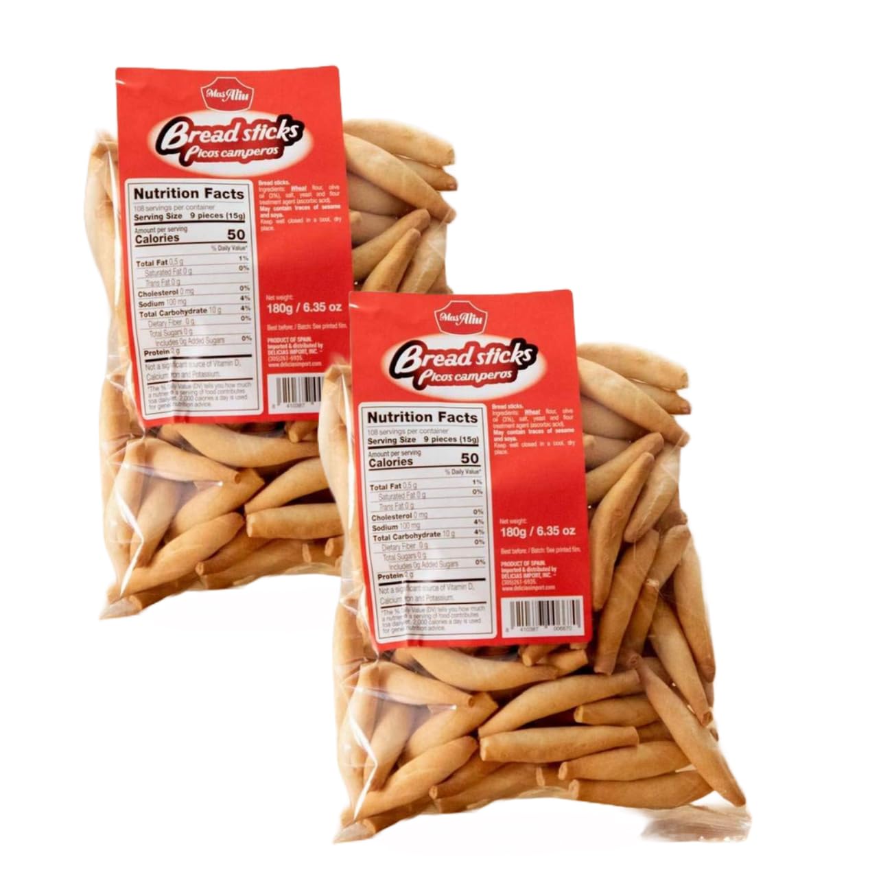 Generic Picos Bread Sticks - Picos Camperos by Mas Aliu - 2 PACK