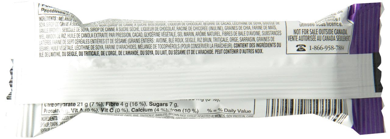 Kashi Chia Granola Chocolate Almond And Sea Salt, 5Ct, 175G/6.17Oz (Canadian)