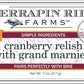 Terrapin Ridge Farms Cranberry Relish with Grand Marnier - Tart Cranberries  Apples & Grand Marnier for a Sophisticated Relish - Perfect for Turkey  Stuffing  and Appetizers - 11 oz Jar