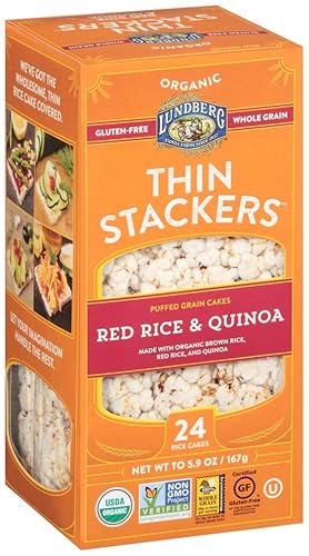 Lundberg Family Farms Thin Stackers Red Rice And Quinoa 5.9 Ounce