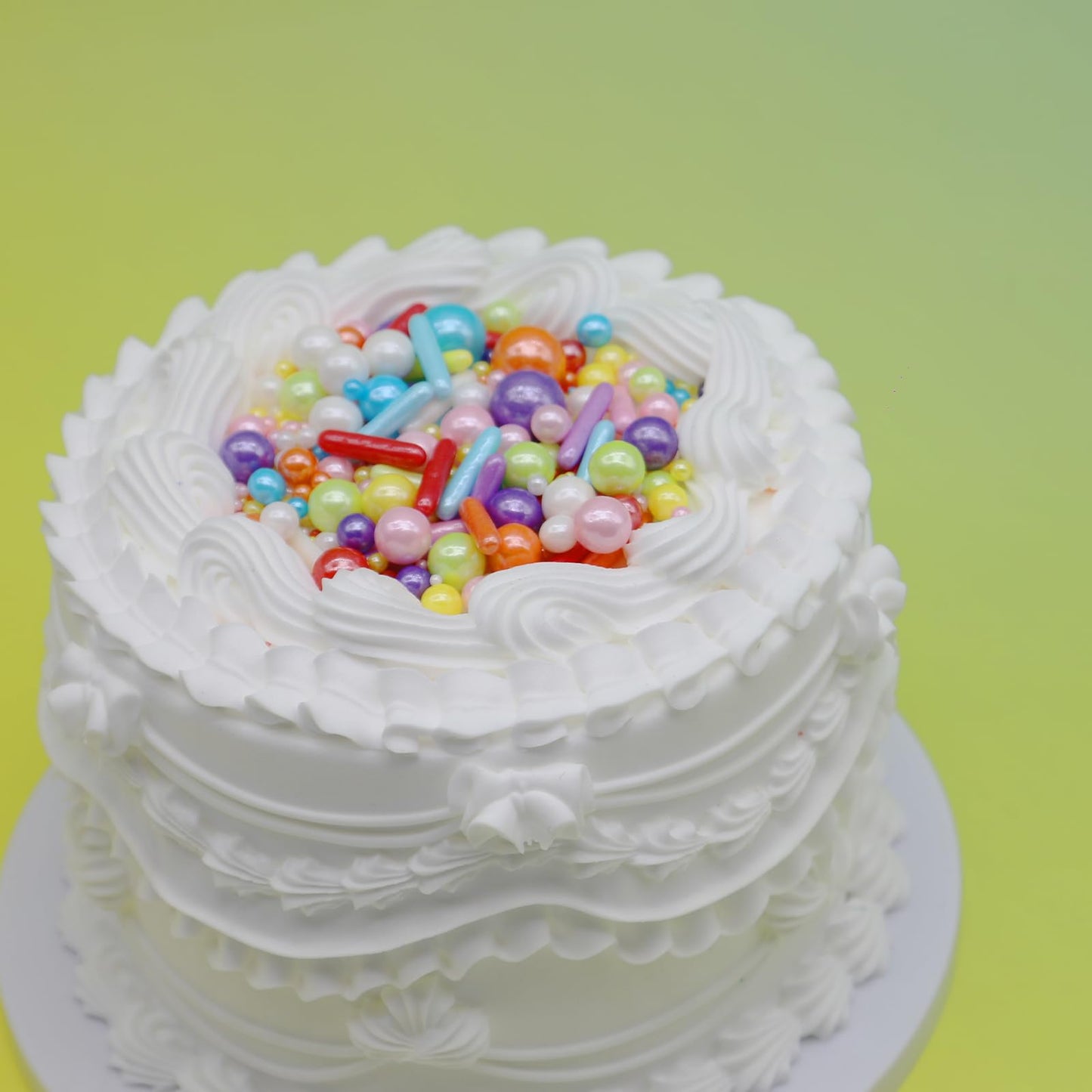 Rainbow Sprinkles For Cake Decorating, 4.6Oz Rianbow Rod And Pearl Sprinkles Mix For Baking, Cupcake, Cookie, Ice Cream, Donuts
