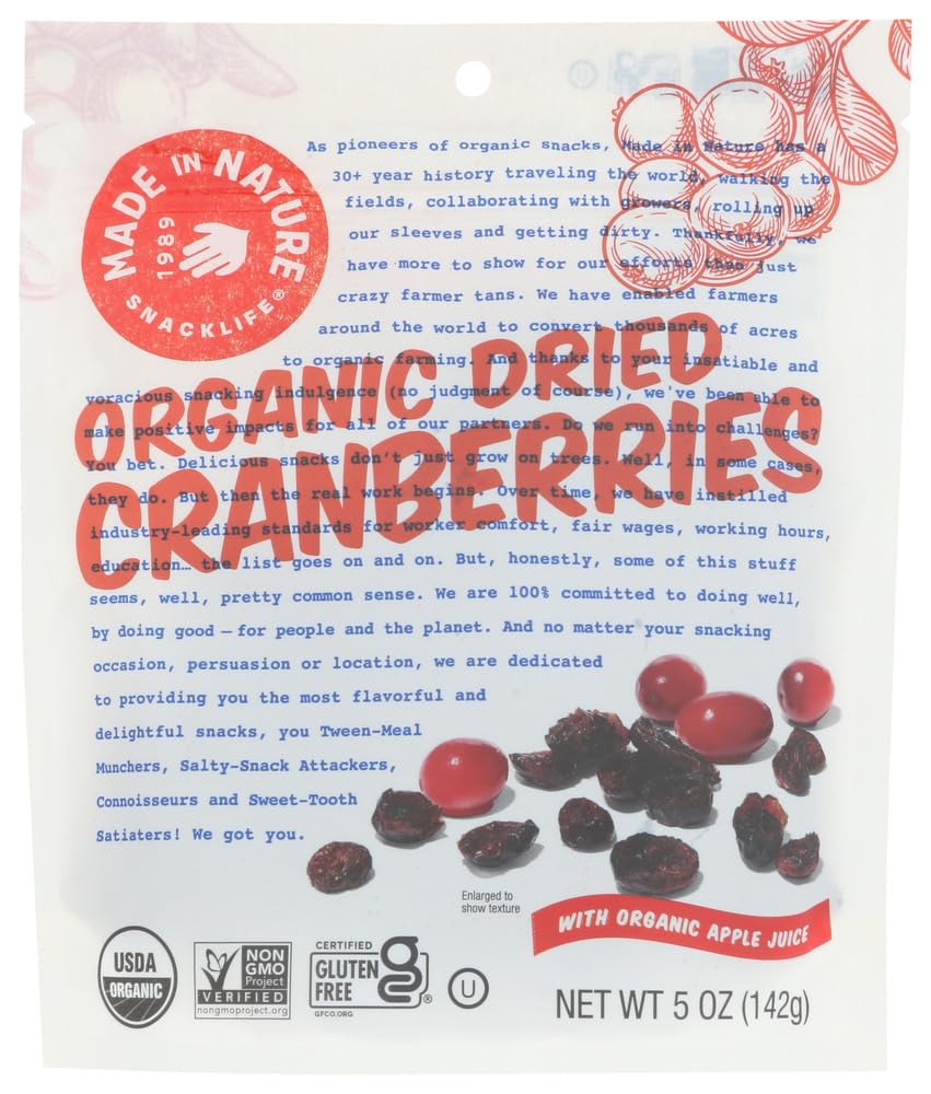 Made In Nature BG15420 Dried Cran - 12x5OZ