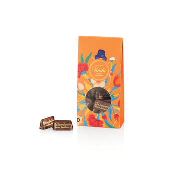 Venchi 75% Extra Dark Gianduiotto 30-Piece Elegant Gift Box - Unique & Flavoursome Piedmont Hazelnuts With Creamy Extra Dark Cho