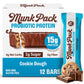 Munk Pack Keto Protein Bars, 15g Protein, 1g Sugar, 4g Net Carbs, Plant-Based, Gluten-Free, 12 Count
