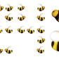 Bees Cake Decorations- Bumble Bee Shaped Edible Hard Sugar Decorations, 24 Pcs By R.U.S. Candy Company