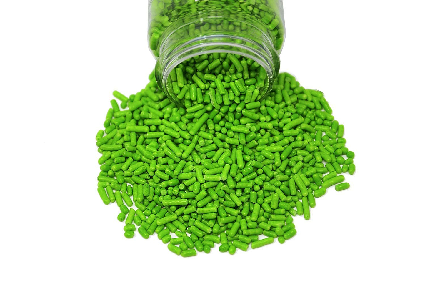 Mystic Sprinkles Solid Color Jimmy Sprinkles (Luscious Lime Green Jimmies 3Oz)