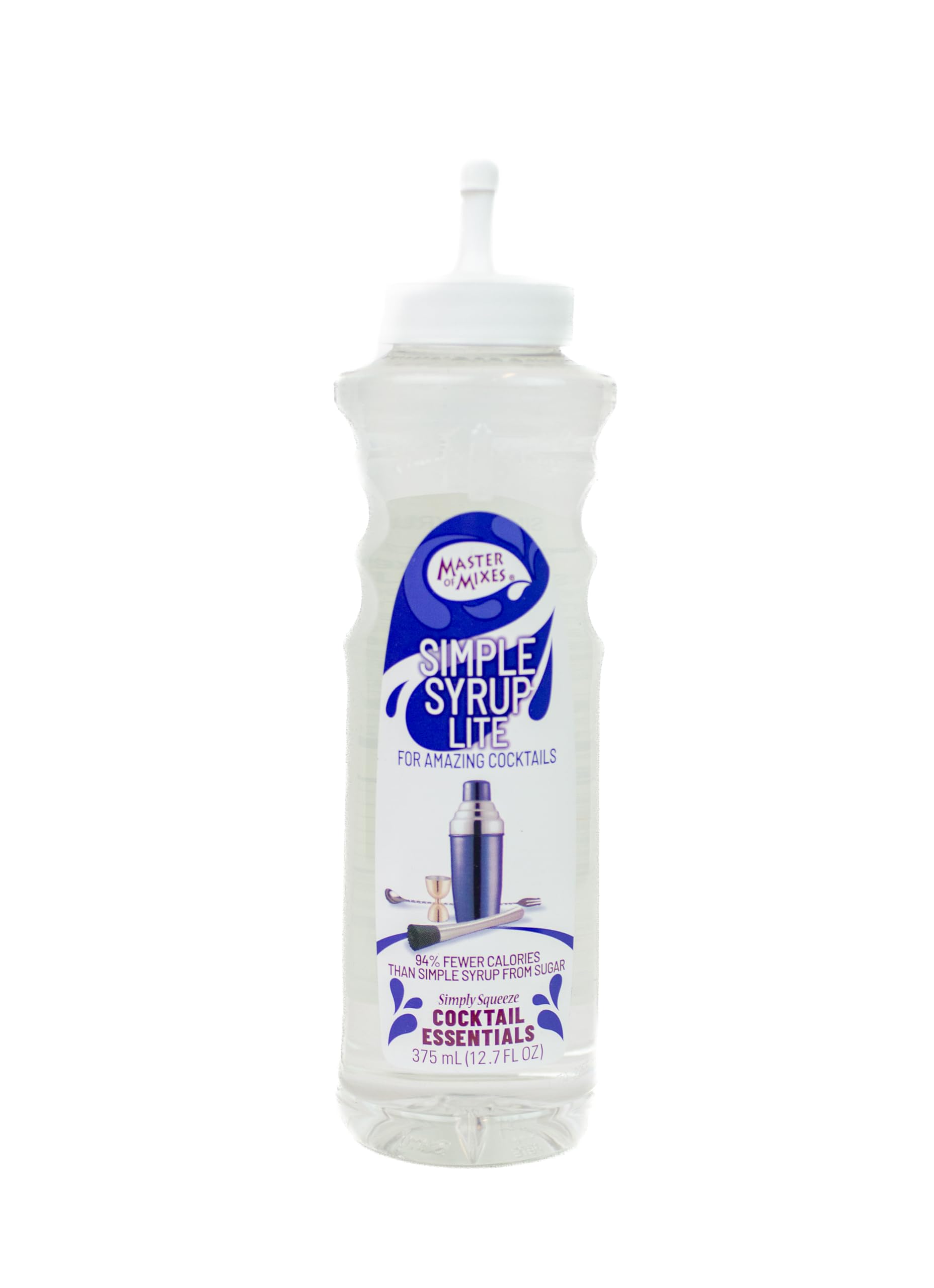 Master Of Mixes Mixed Flavor Essentials Simple Syrup Lite  375 Ml Bottle (12.7 Fl Oz)