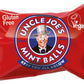 Uncle Joes Mint Balls | Traditional Peppermint Flavor | Natural, Gluten-Free & Vegan | Hand Cooked on Open Fires | Individually