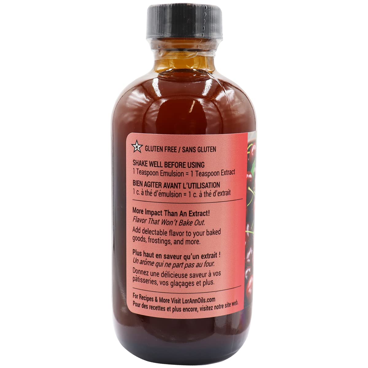 Lorann Oils Cherry Bakery Emulsion: Authentic Cherry Flavor, Perfect For Enhancing Fruit Undertones In Baked Goods, Gluten-Free,