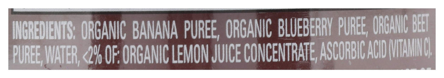 Happy Baby Organic Stage 2 Bna Blbry Beet Baby Food, 4 Oz