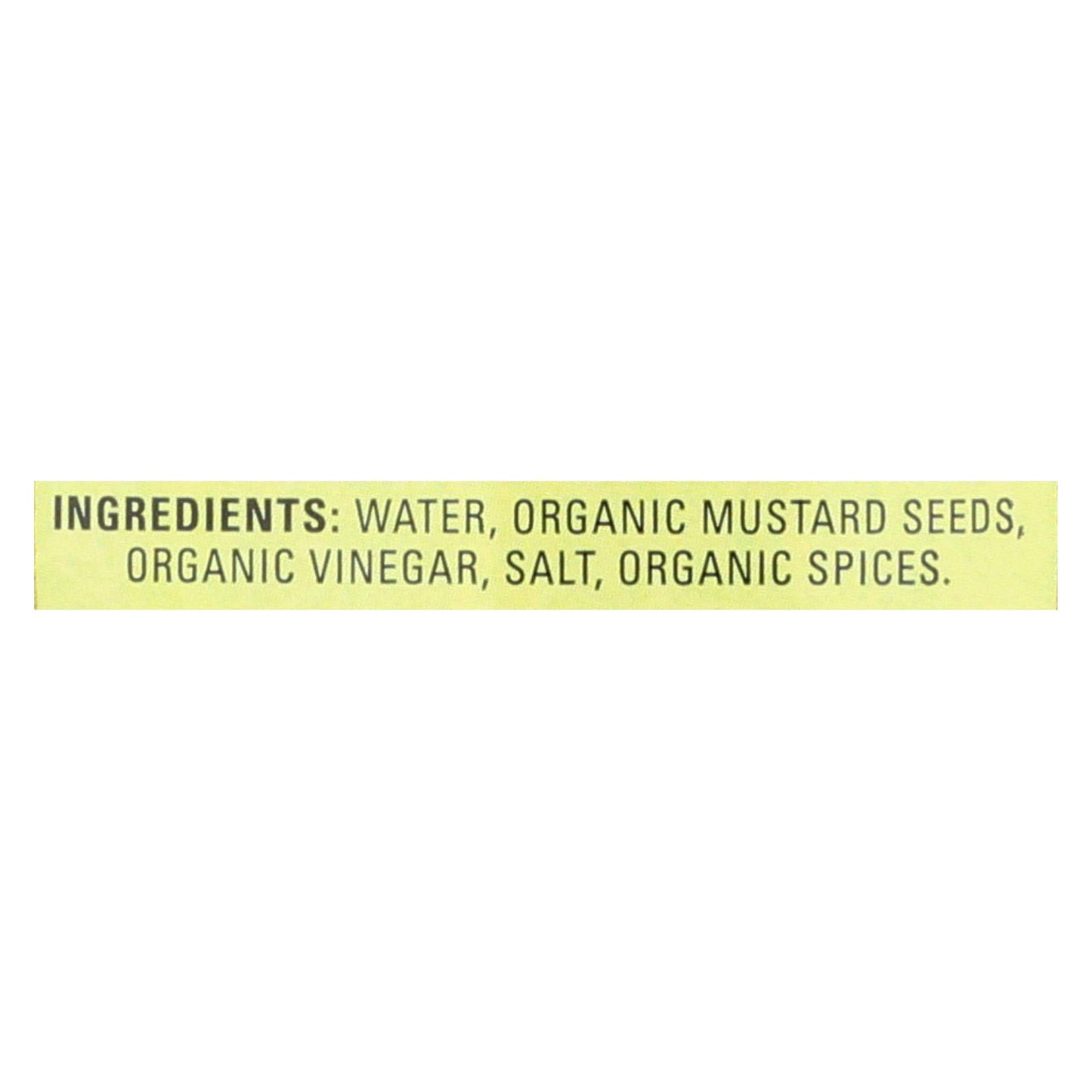Stone Ground Organic Mustard 12 Ounces (Case of 12)